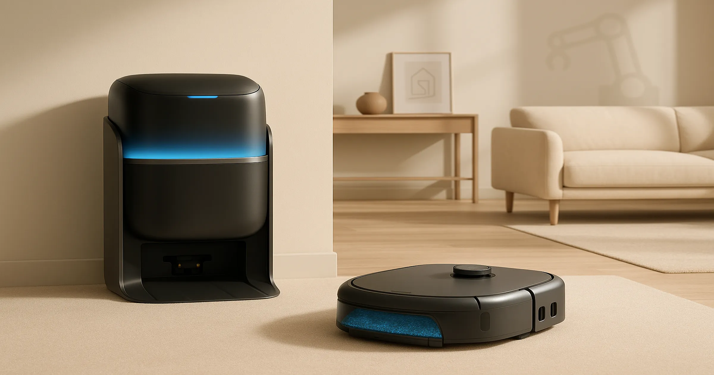 Robotin R2 modular robot carpet cleaner with interchangeable modules for deep carpet cleaning